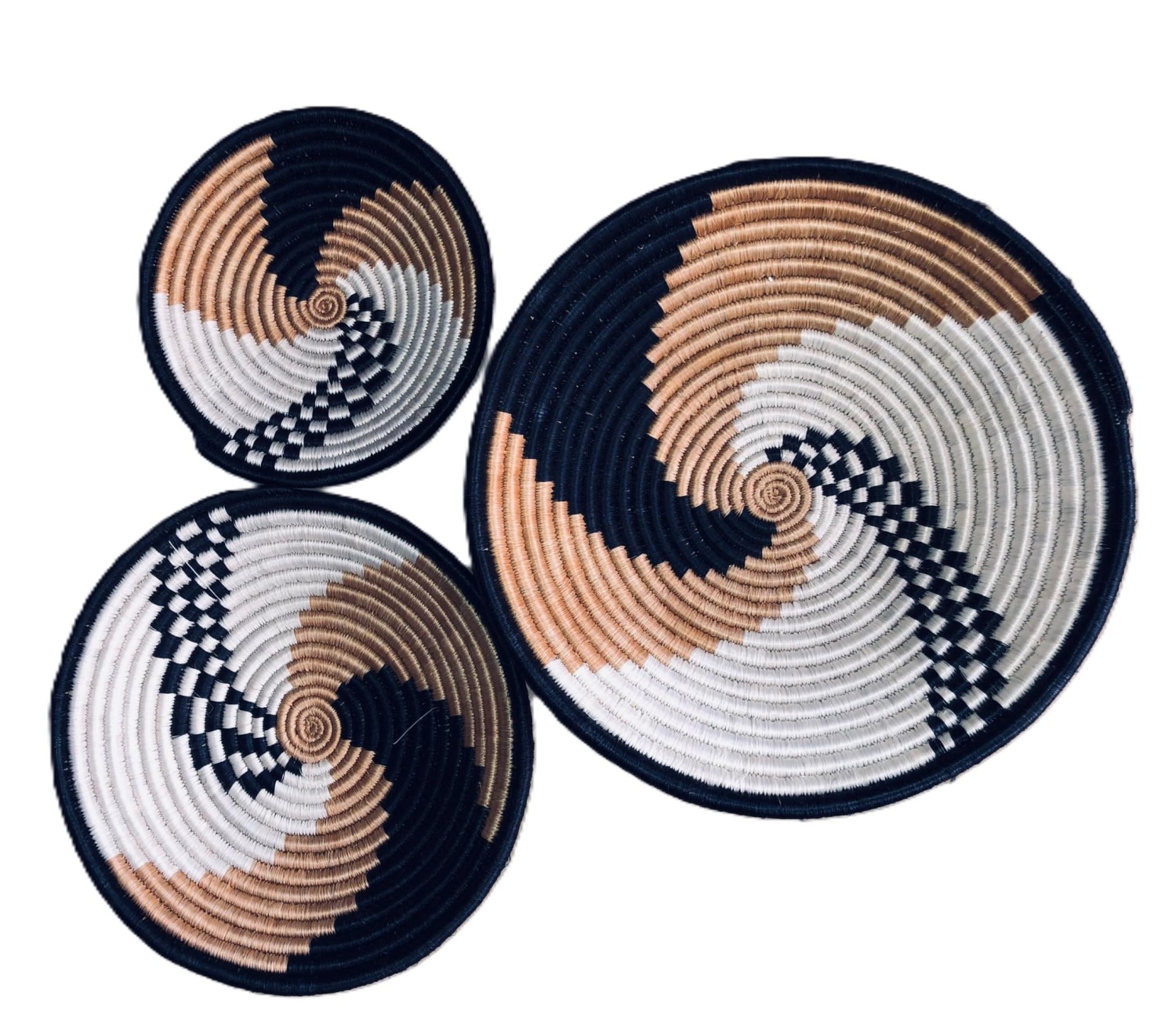 Peace Basket, Handwoven Decorative Basket #3