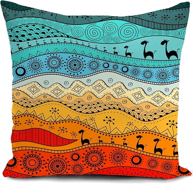 Sofa Cushion Cover Color Decoration Living Room Africa Women's Gift African Sofa Cushion Cover 40x40 cm Bedroom Decorative Outdoor Decor