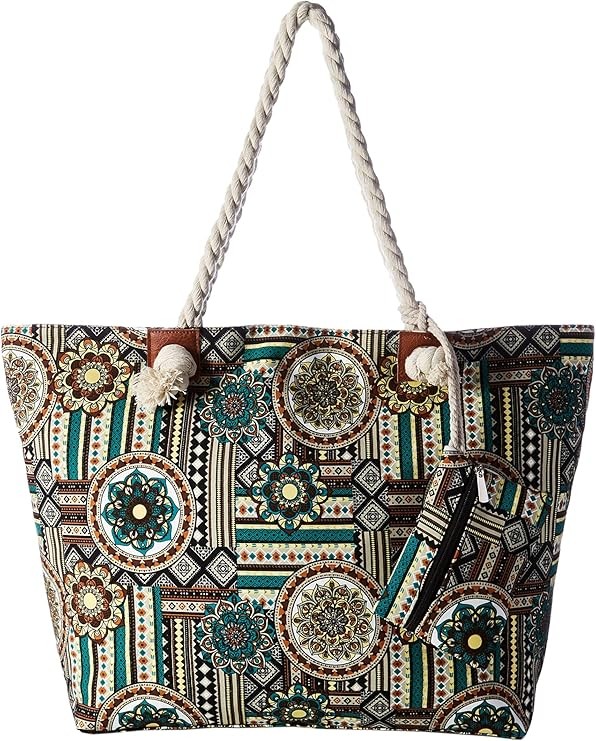 DonDon water-repellent beach bag with zipper