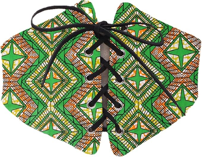 Corset floral africain pour femme - Ceinture élastique pour robe large - Corset à lacets sous la poitrine - Robes élastiques pour femme