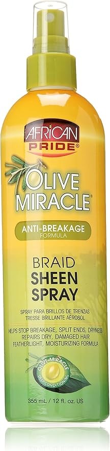 African Pride Olive Miracle Hair Spray 355 ml