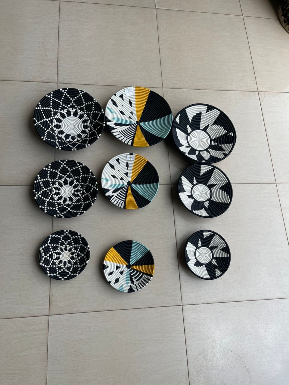 Set of handwoven baskets