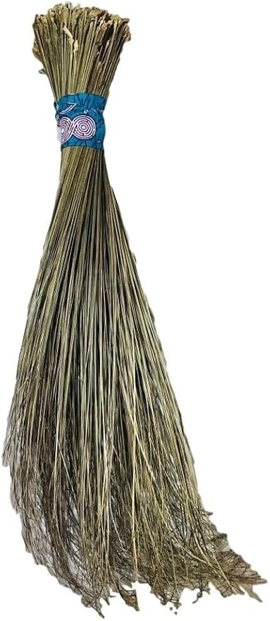 EJN LLC Nigerian/African (igbale) Black Palm Leaf Broom for Hard Floors