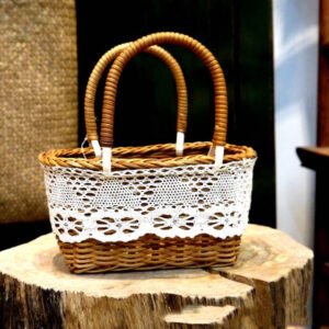 Hand-woven Flower Baskets For Home Wedding Decoration