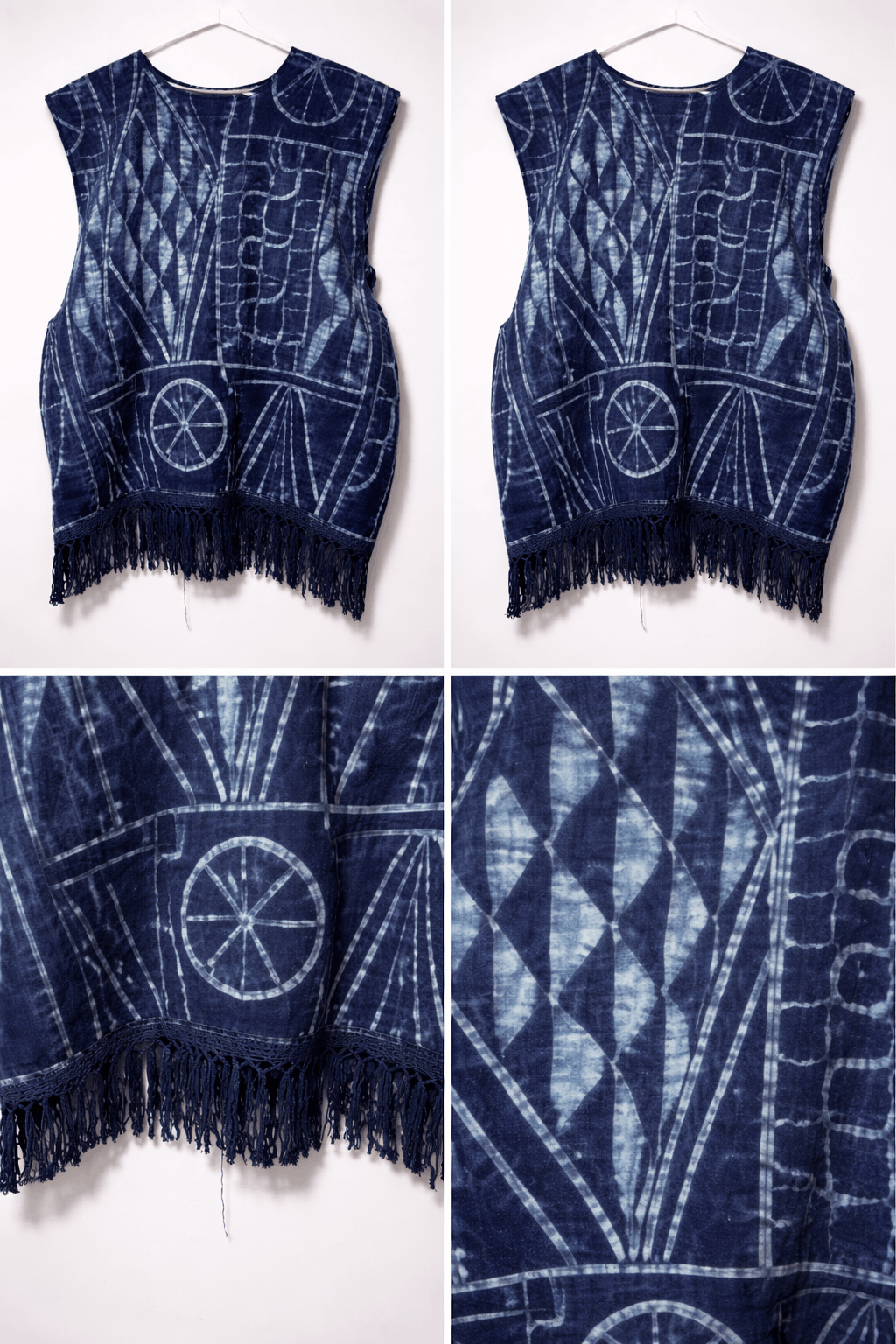 Haut Ndop ORIGINAL à Franges – Indigo Traditionnel - Image 5
