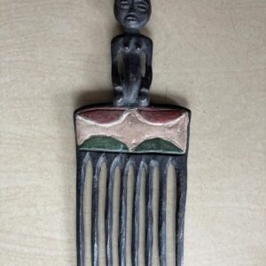 Peigne Africain Traditionnel Sculpté – Objet Artisanal Décoratif