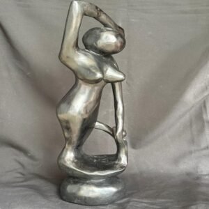 Sculpture Africaine Traditionnelle Femme – Art Décoratif Abstrait