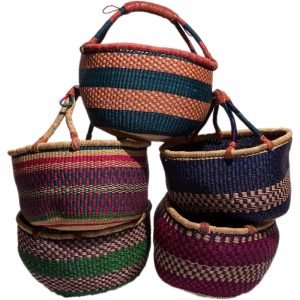 Panier Bolga Artisanal – Panier Africain Tressé à la Main