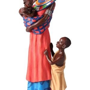Statue Africaine Maternité – Sculpture Décorative Artisanale