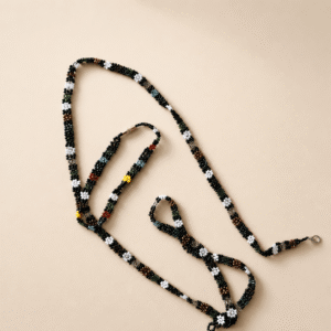 Ensemble Ceinture de Taille et Chevillère Artisanales du Rwanda – Perles Multicolores