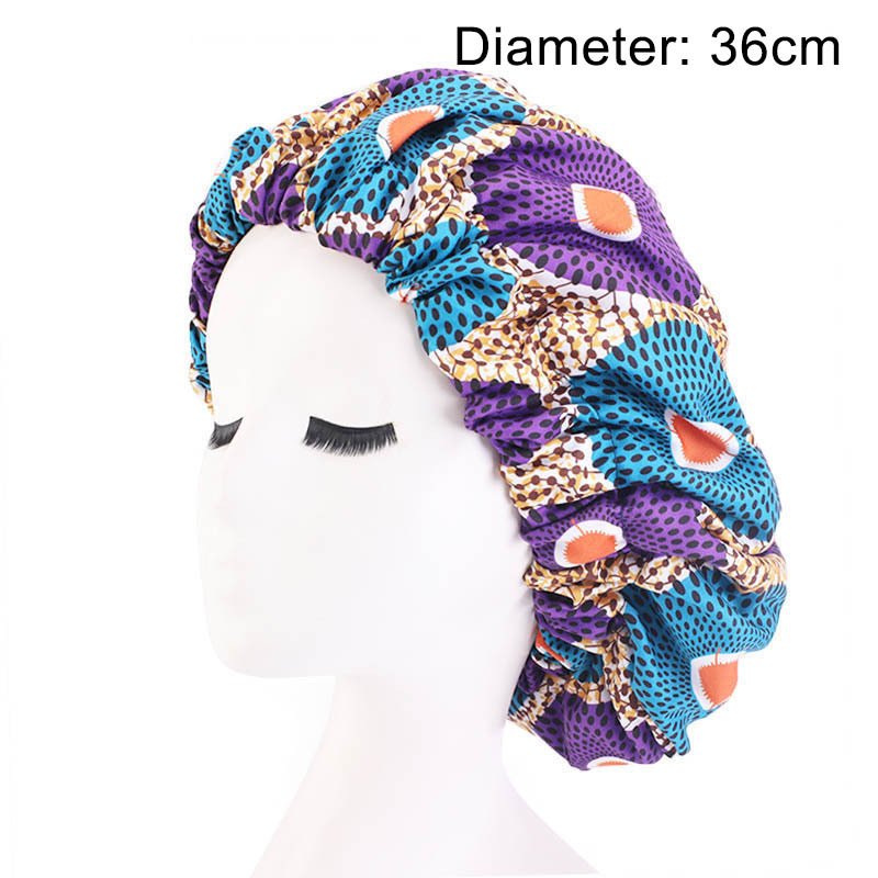 Oversized African Print Double Sleeping Hat - Image 2