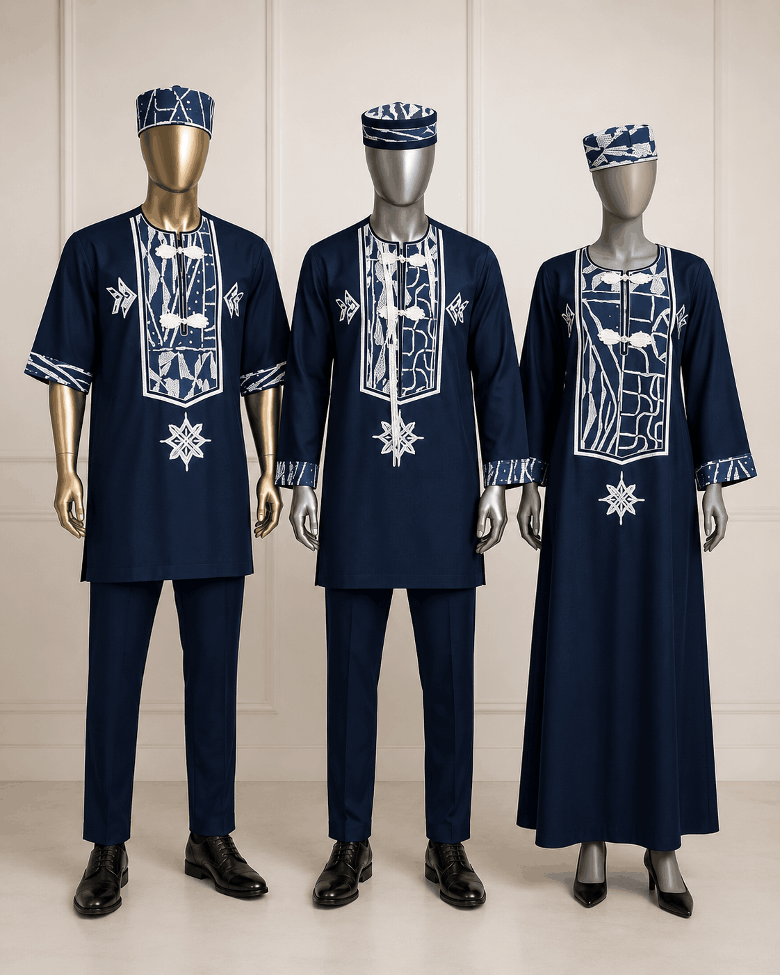 Collection Signature Bleu Nuit – Tenues Coordonnées d’Inspiration NDOP