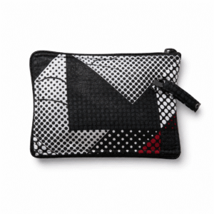 Pochette Africaine en Tissu – Étui Zippé Multimotif
